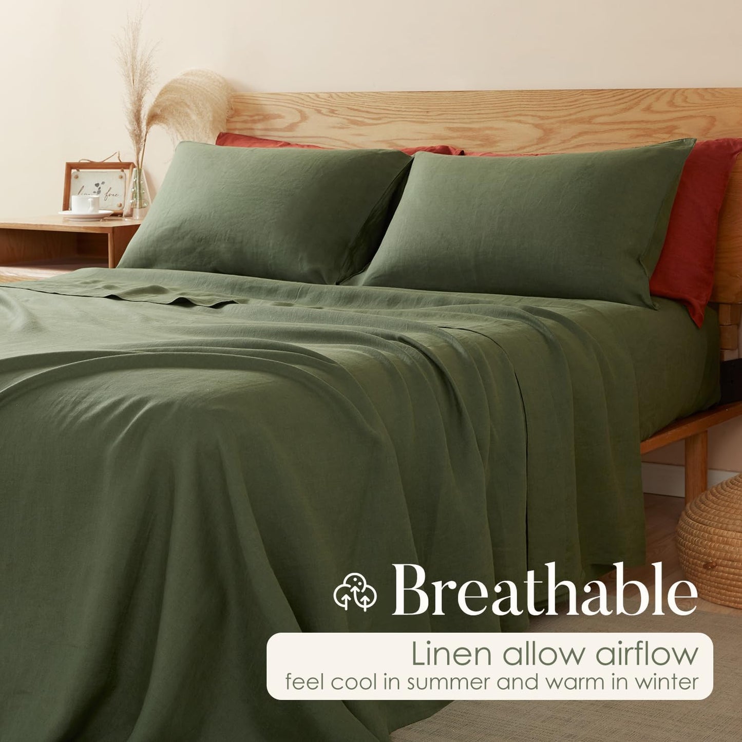 100% Linen Pillowcase