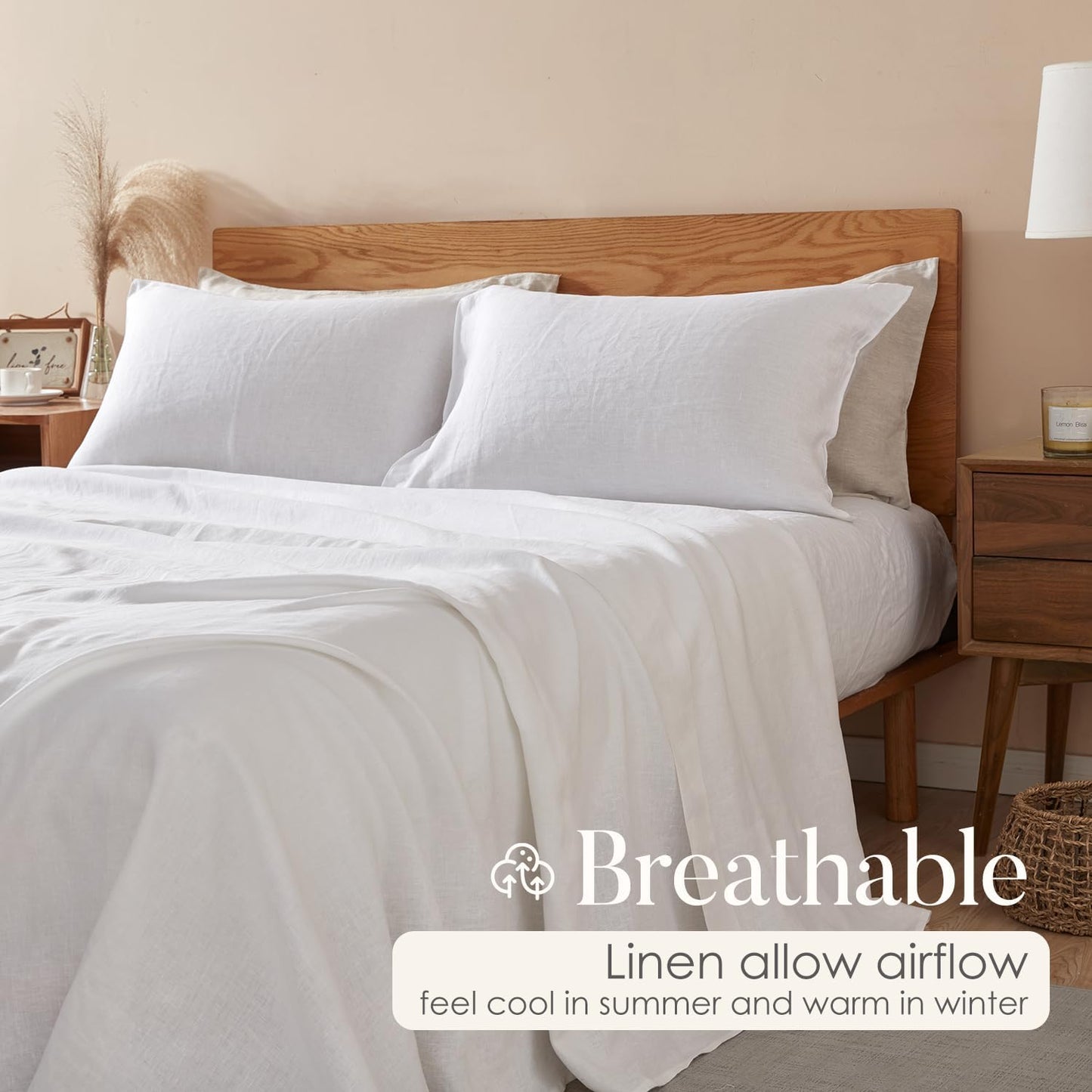 100% Linen Pillowcase