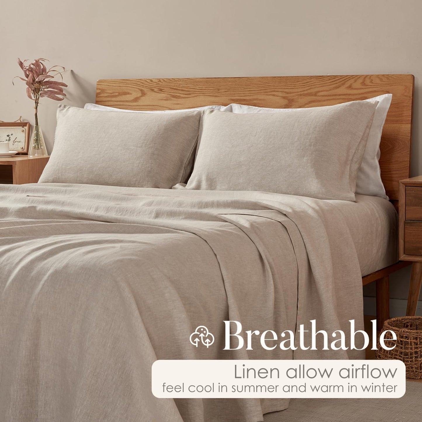 100% Linen Pillowcase